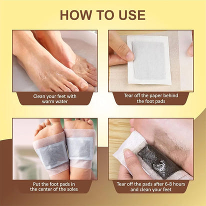 Bee Venom Lymphatic Drainage & Slimming Foot Patches(Set of 10 Patches) BUY 1 GET 1 FREE